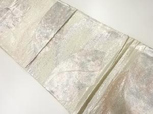 アンティーク　地紙に霞模様織出し袋帯（材料）